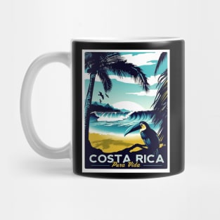 Costa Rica Vintage Travel and Tourism advertising Print Mug